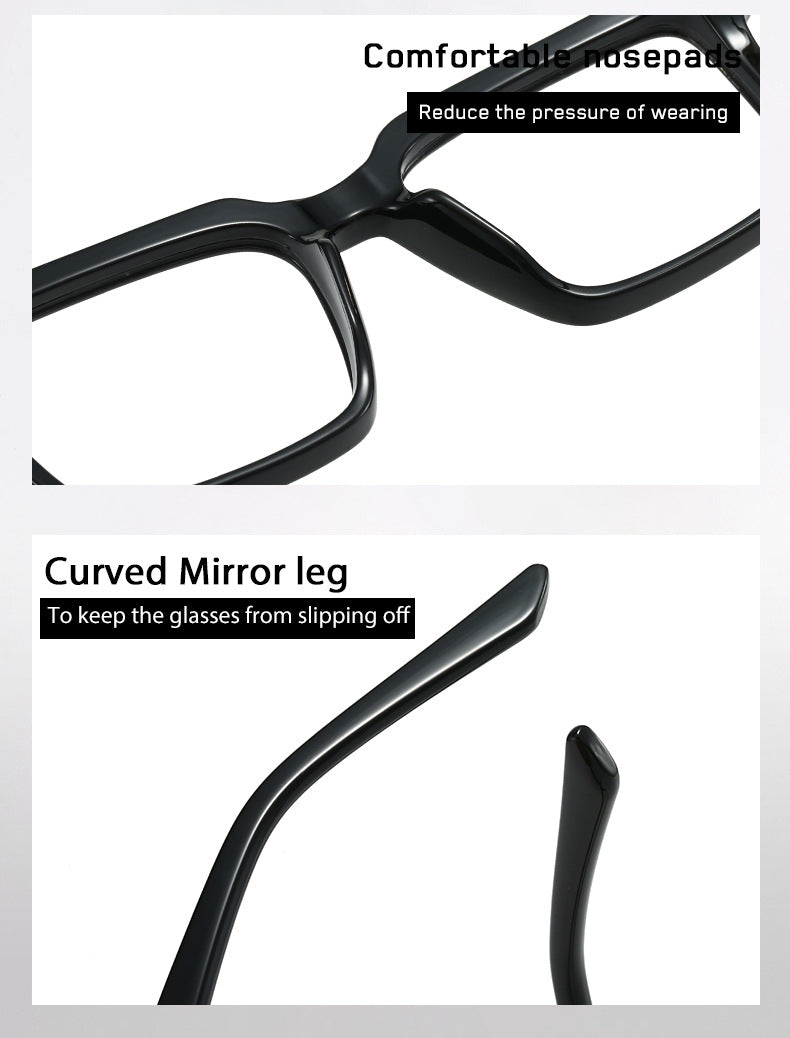 CCspace Unisex Full Rim Square Tr 90 Alloy Reading Glasses 802695 — view 1 | CCspace at FuzWeb