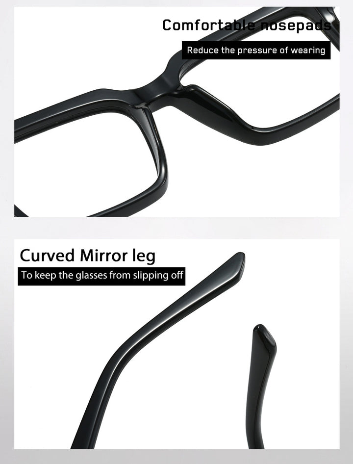 CCspace Unisex Full Rim Square Tr 90 Alloy Reading Glasses 802695 — view 1 | CCspace at FuzWeb