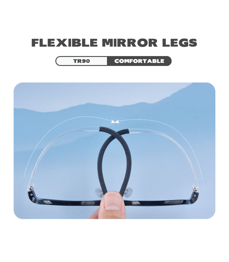 Secg Unisex Childrens Full Rim Square Tr 90 Silicone Eyeglasses 19162 — view 3 | Secg at FuzWeb