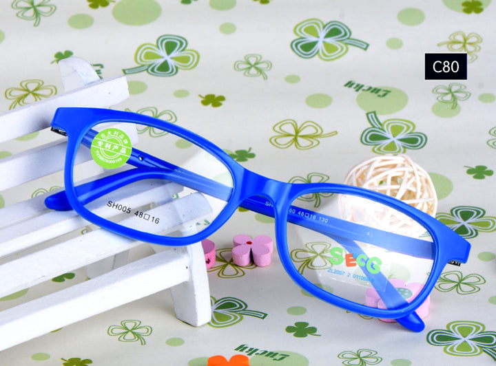 Secg Unisex Youths Full Rim Square Tr 90 Silicone Eyeglasses 8005 — view 4 | Secg at FuzWeb