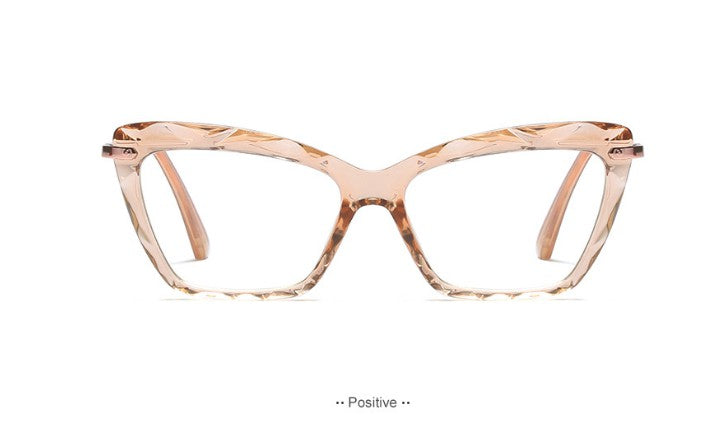 CCspace Womens Full Rim Rectangle Cat Eye Resin Alloy Frame Eyeglasses 45591 — view 13 | CCspace at FuzWeb