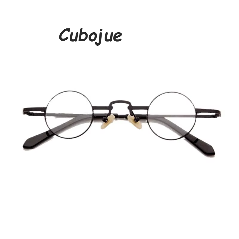 Cubojue Women's Full Rim Round Alloy Reading Glasses 713532 Reading Glasses Cubojue