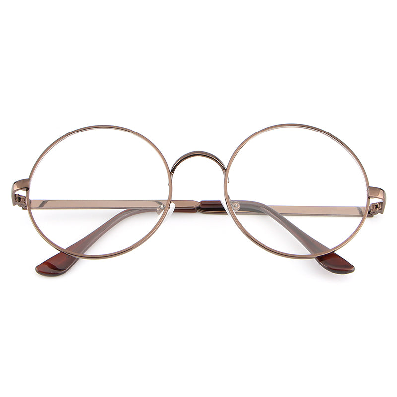 Hdcrafter Womens Full Rim Round Alloy Frame Eyeglasses Lx3048 — view 11 | Hdcrafter Eyeglasses at FuzWeb