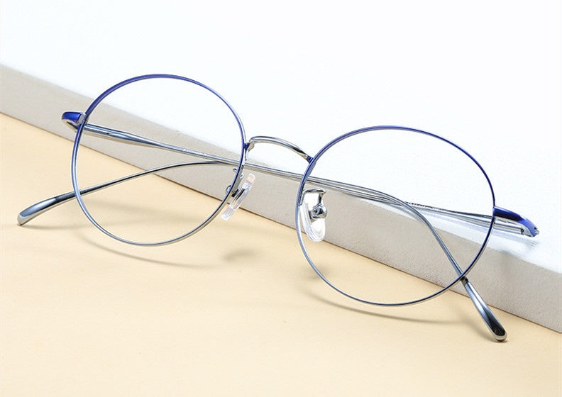 Chashma Ottica Womens Full Rim Round Titanium Eyeglasses 72093 — view 2 | Chashma Ottica at FuzWeb