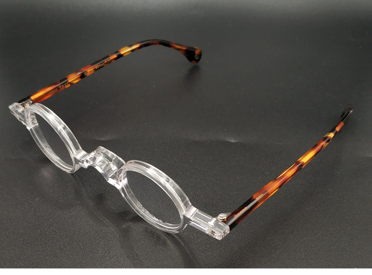 Yujo Unisex Full Rim Small Round 34mm Handcrafted Acetate Eyeglasses — view 11 | Yujo at FuzWeb