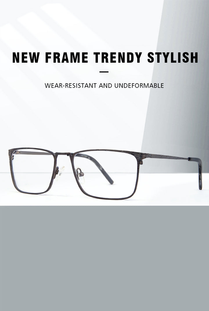 Kansept Womens Full Rim Square Metal Frames 900100 — view 1 | Kansept at FuzWeb