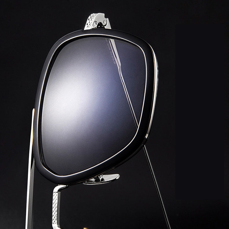 Chashma Unisex Full Rim Square Double Bridge Acetate Titanium Eyeglasses T927.