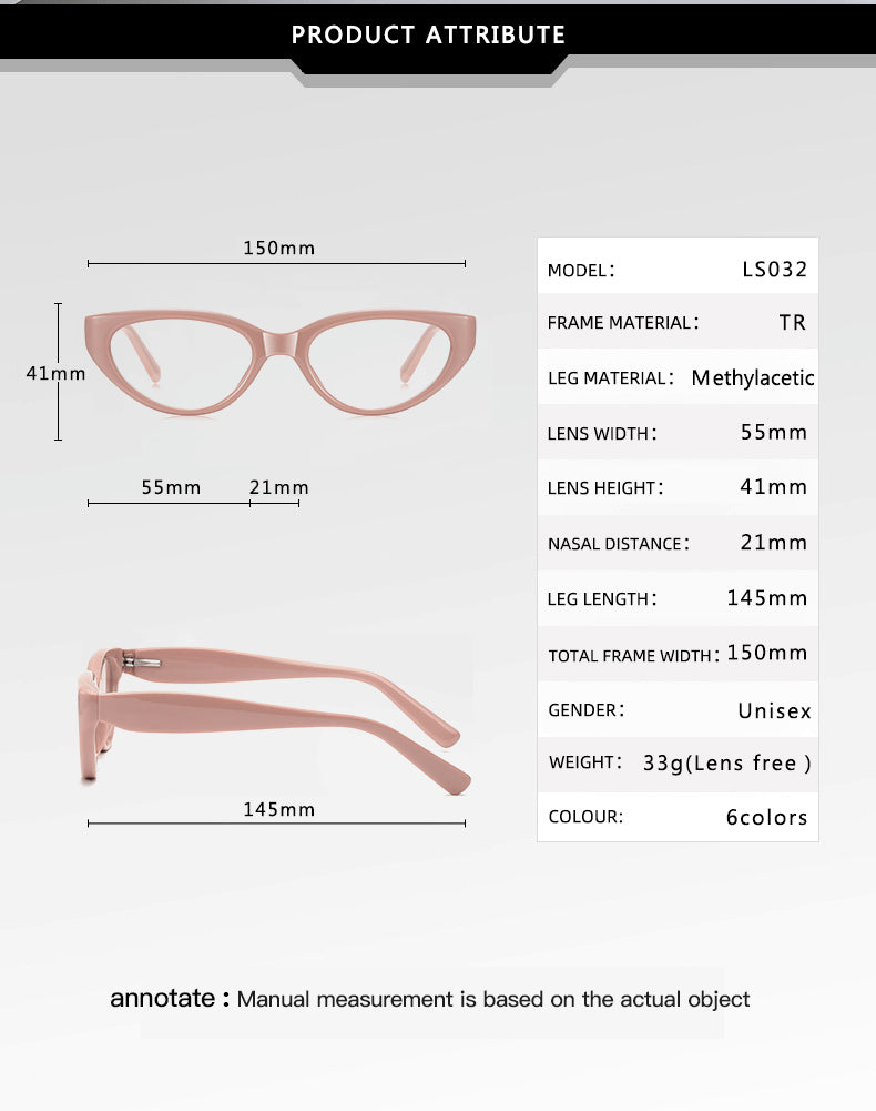 Vicky Womens Full Rim Big Cat Eye Tr 90 Titanium Reading Glasses — view 1 | Vicky at FuzWeb