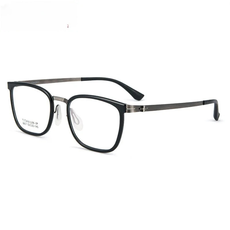 Chashma Unisex Full Rim Square Titanium Tr 90 Eyeglasses 8807.