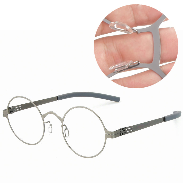Aimee Women’s Full Rim Round Screwless Steel Eyeglasses 369128 — view 1 | Aimee at FuzWeb