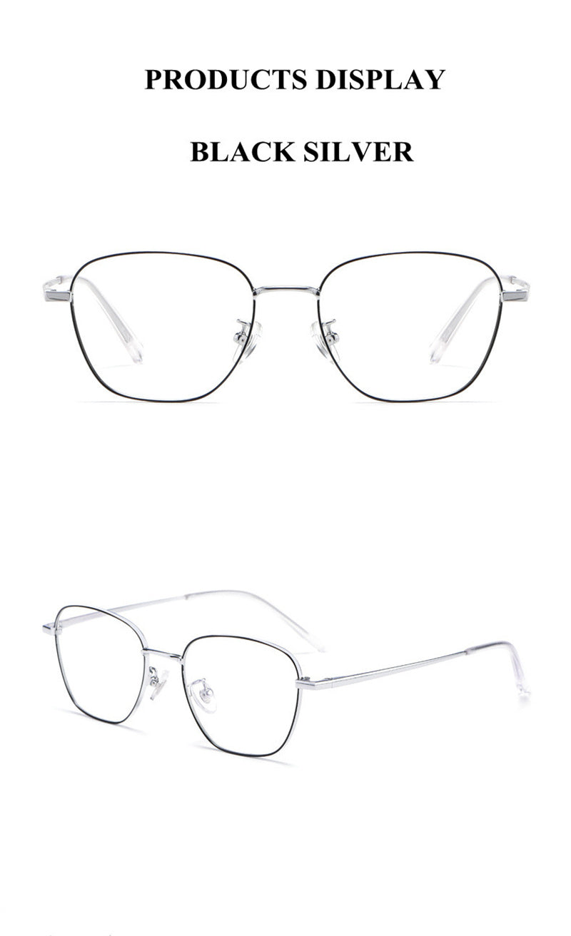 Summer Flower Womens Full Rim Polygon Steel Eyeglasses 902641 — view 2 | Summer Flower at FuzWeb
