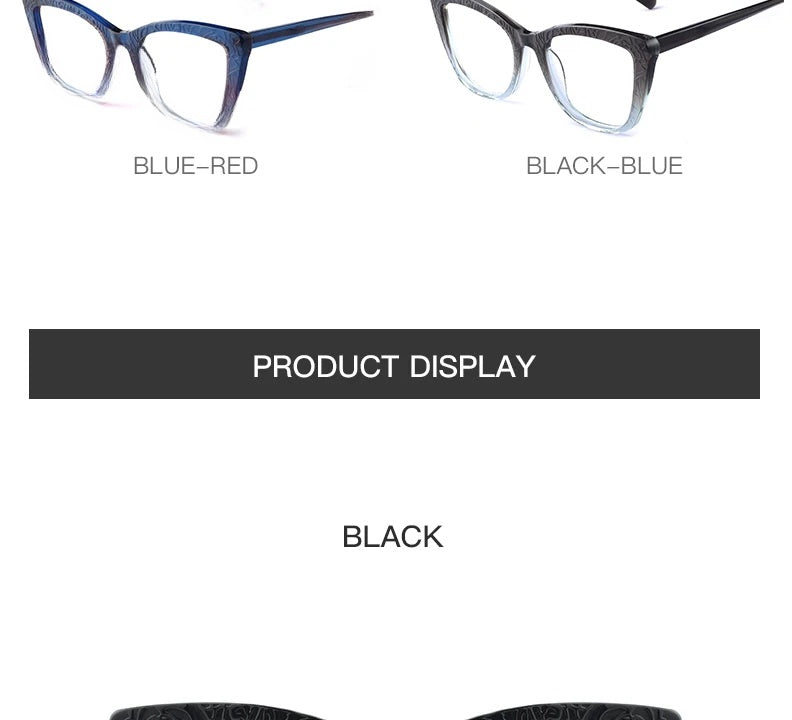 Hotochki Womens Full Rim Cat Eye TR-90 Resin Acetate Frame Eyeglasses Z508 — view 18 | Hotochki at FuzWeb