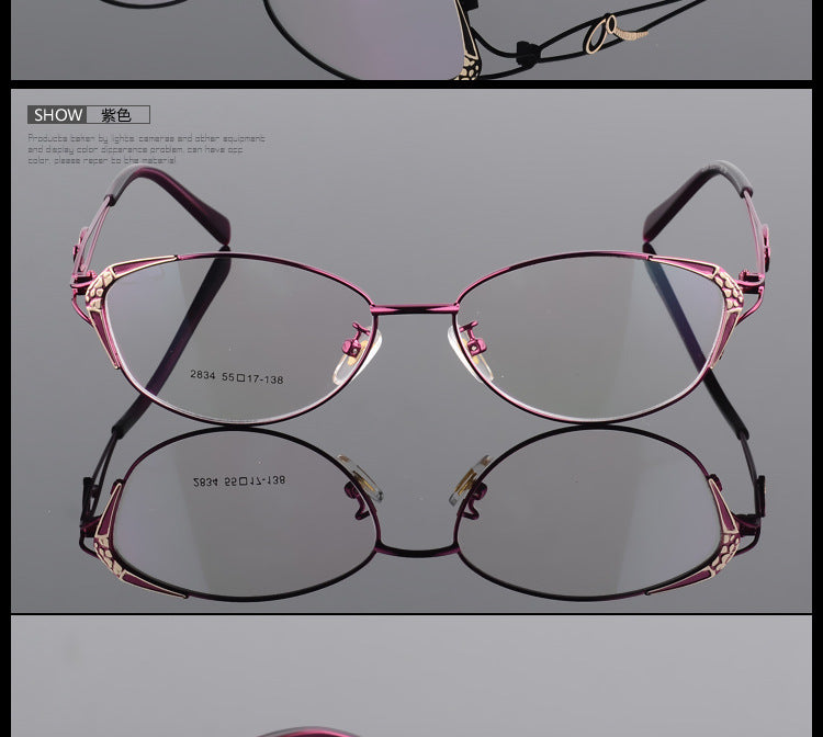 Womens Full Rim Eyeglasses Alloy Frame S2834 — view 13 | Bclear at FuzWeb
