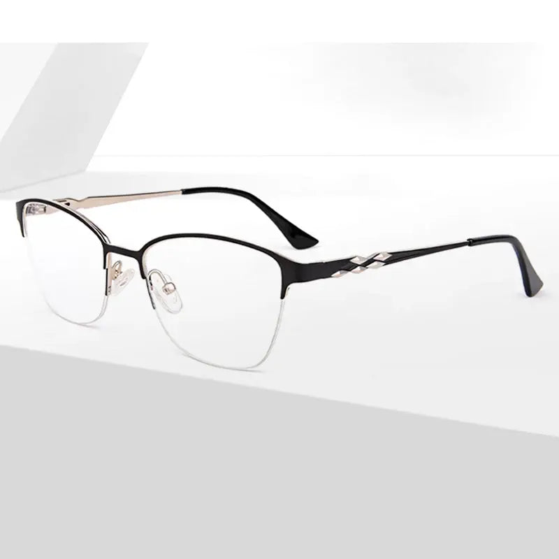Kansept Women's Semi Rim Square Acetate Frames 222100 FuzWeb
