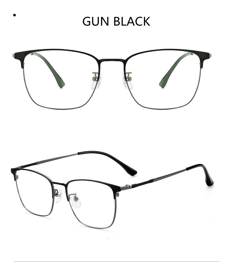 Kocolior Unisex Full Rim Square Acetate Alloy Hyperopic Reading Glasses 91872.