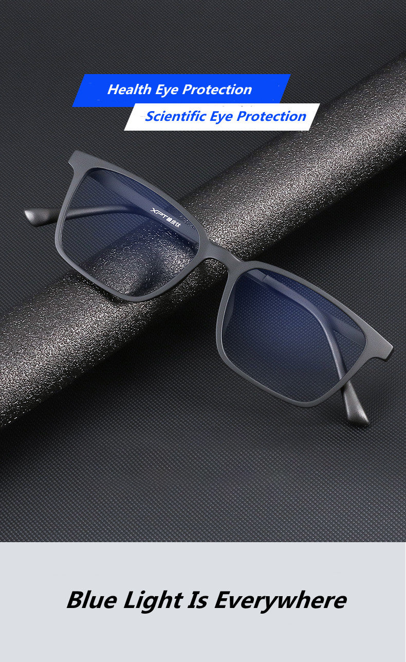 Kocolior Unisex Full Rim Square Tr 90 Titanium Hyperopic Reading Glasses 98221 — view 3 | Kocolior at FuzWeb