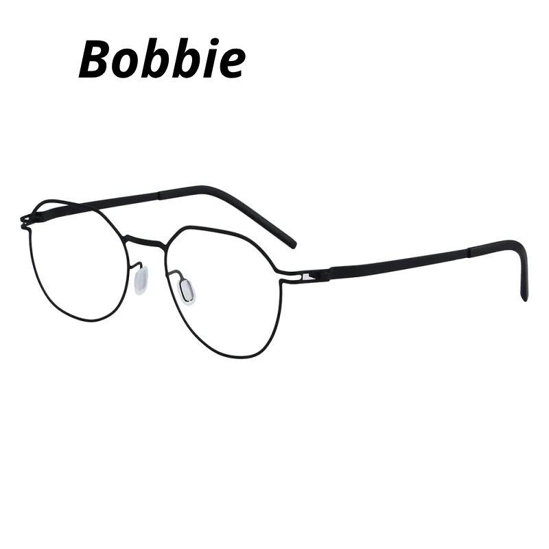 Bobbie Women's Full Rim Flat Top Round Steel Eyeglasses 421949