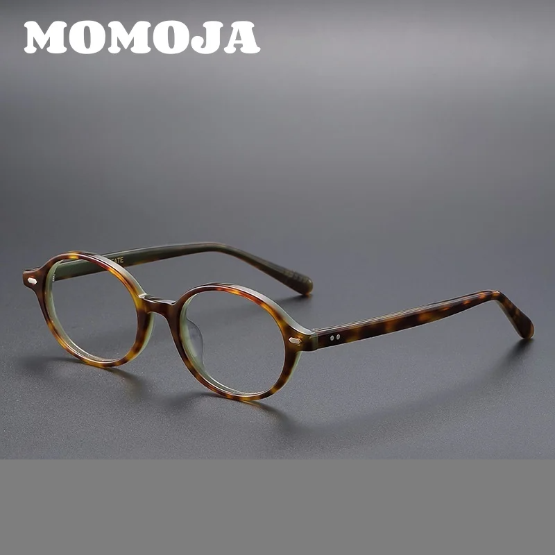 Momoja Unisex Full Rim Round Acetate Eyeglasses 78046