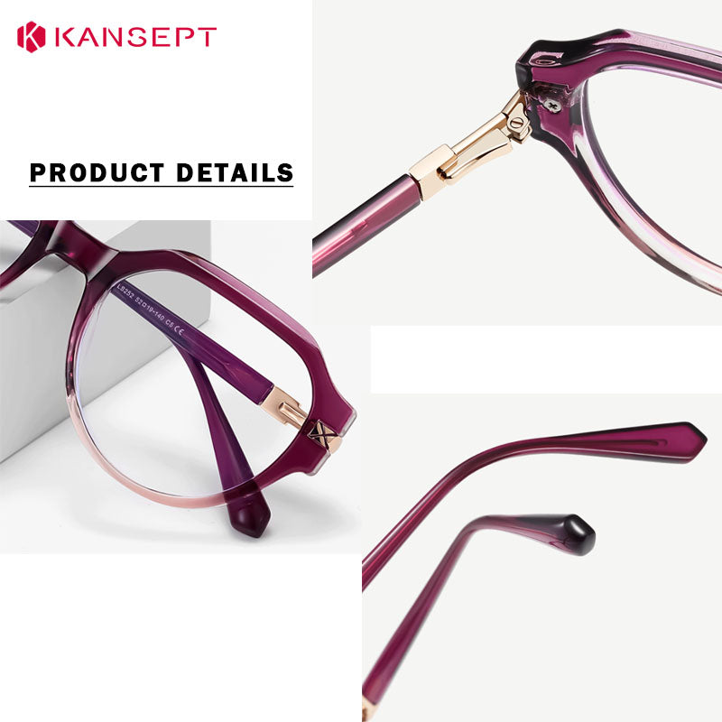 Kansept Unisex Full Rim Oval Tr 90 Frames 052520 FuzWeb