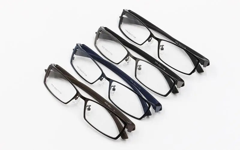 Bclear Mens Full Rim Alloy Frame Eyeglasses TR-90 Temples S1976 — view 7 | Bclear at FuzWeb