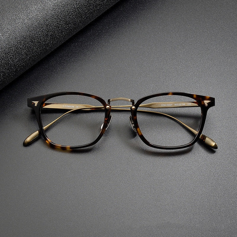Chashma Ochki Unisex Full Rim Square Acetate Titanium Eyeglasses 881554 — view 2 | Chashma Ochki at FuzWeb