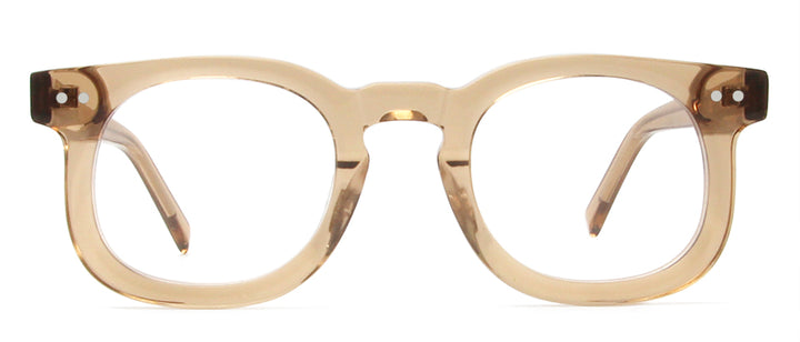 Esnbie Unisex Full Rim Oval Square Thick Acetate Eyeglasses 230359.