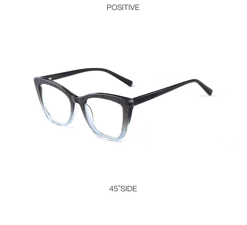 Hotochki Womens Full Rim Cat Eye TR-90 Resin Acetate Frame Eyeglasses Z508 — view 27 | Hotochki at FuzWeb
