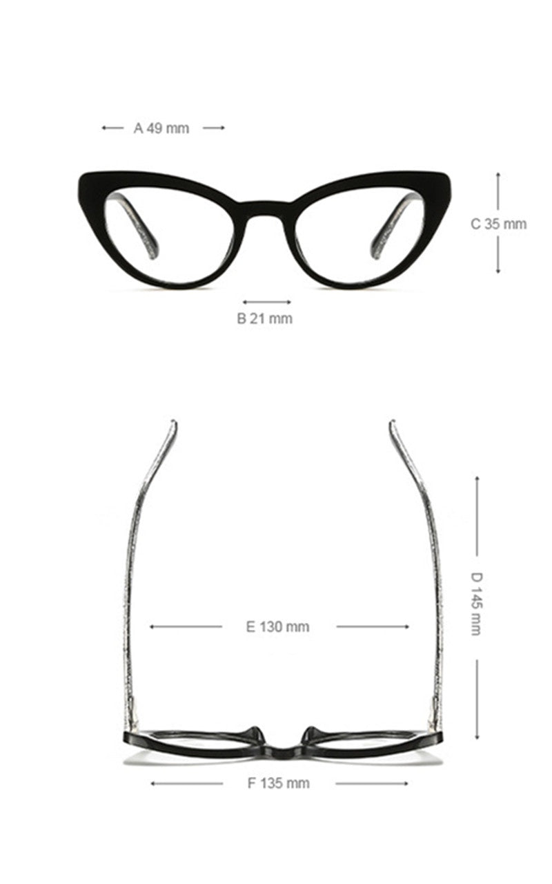 Chashma Womens Full Rim Oval Cat Eye Acetate Eyeglasses 882012 — view 1 | Chashma at FuzWeb