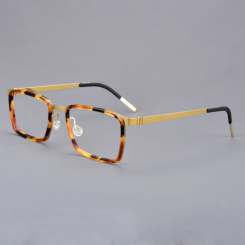 Aimee Unisex Full Rim Square Titanium Acetate Eyeglasses 199711.