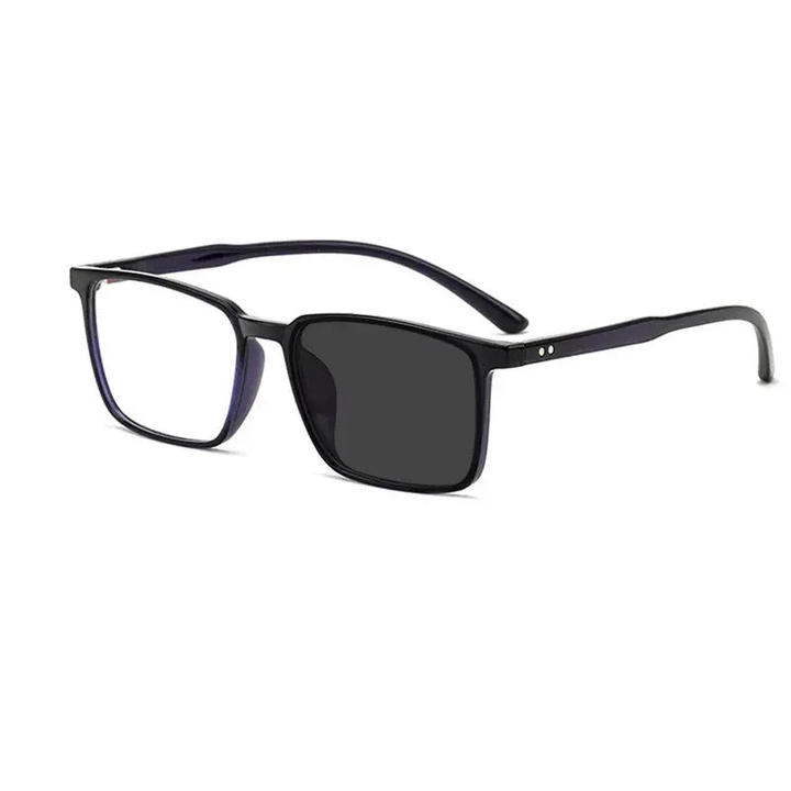 Kocolior Unisex Full Rim Square Acetate Tr 90 Hyperopic Reading Glasses D115.