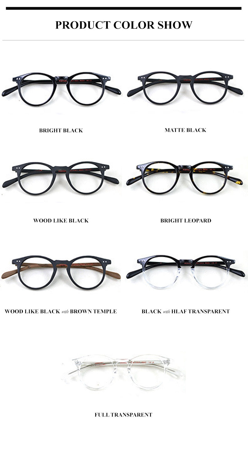 Chashma Men's Full Rim Round Acetate Frame Eyeglasses 2172015.
