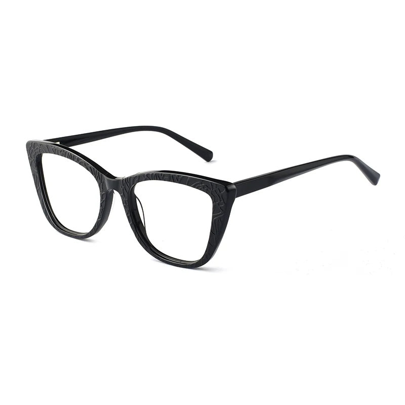 Hotochki Womens Full Rim Cat Eye TR-90 Resin Acetate Frame Eyeglasses Z508 — view 1 | Hotochki at FuzWeb
