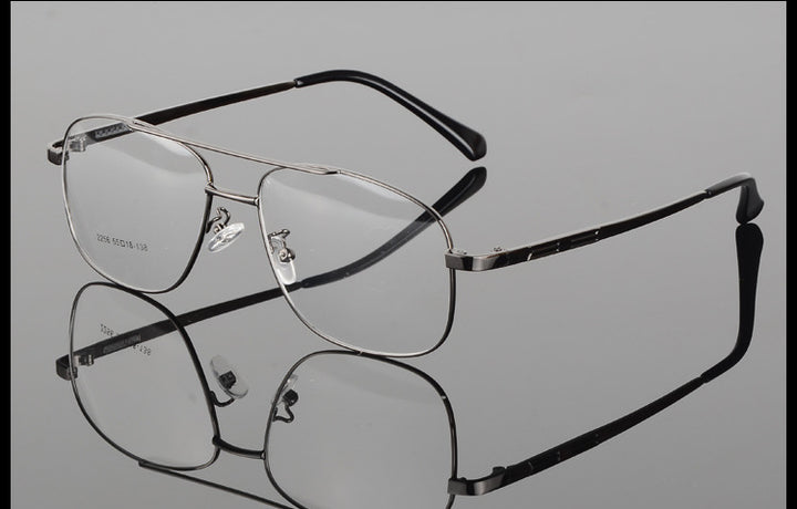 Unisex Alloy Frame Full Rim Eyeglasses 2256 — view 10 | Bclear at FuzWeb