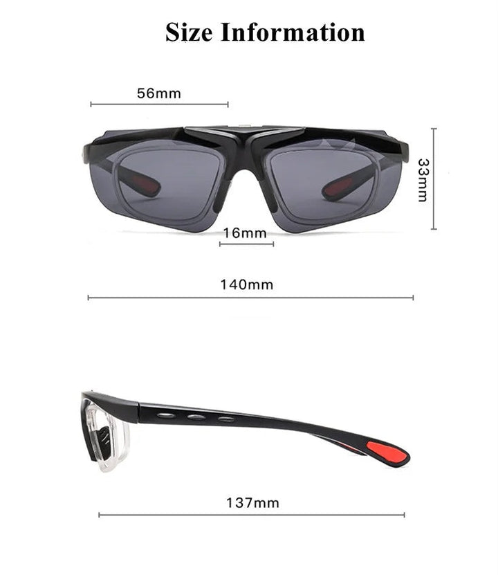 Chashma Ottica Unisex Full Rim Rectangle Tr 90 Titanium Eyeglasses Clip On Sunglasses 23204 - Size Chart