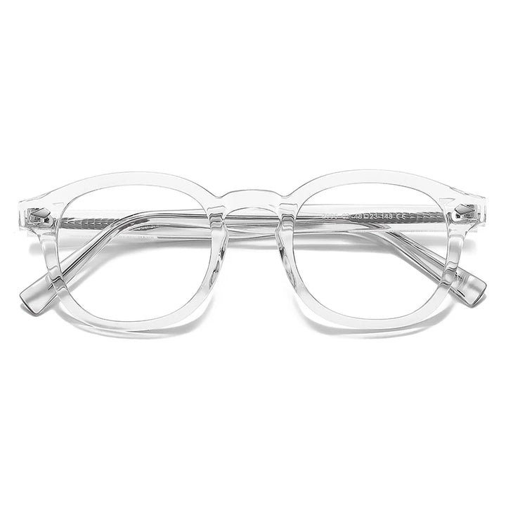 Vicky Unisex Full Rim Square Tr 90 Titanium Eyeglasses 2096 — view 11 | Vicky at FuzWeb