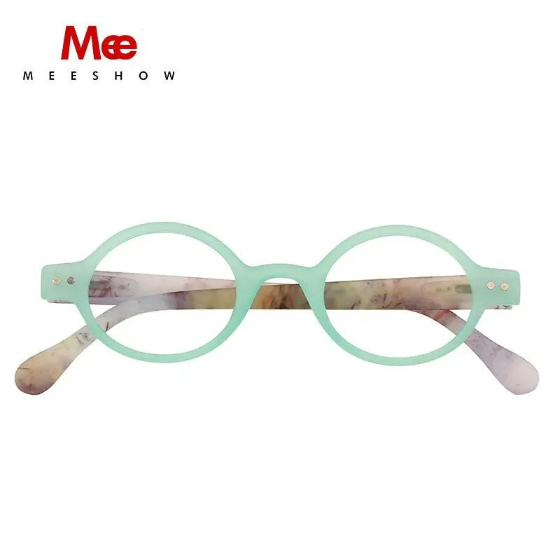 Meeshow Unisex Full Rim Round Polycarbonate Reading Glasses 1730 — view 1 | Meeshow at FuzWeb