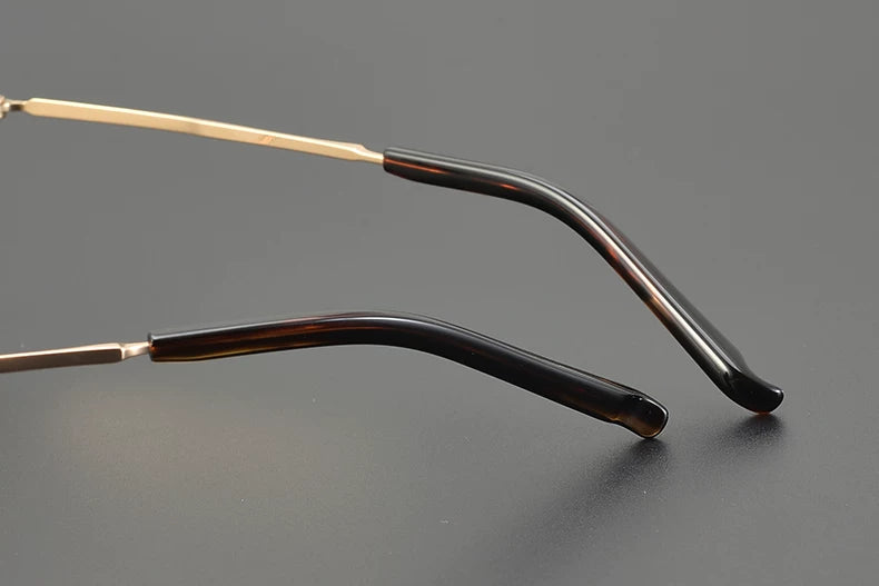 Aimee Unisex Full Rim Round Acetate Titanium Eyeglasses 361209 — view 1 | Aimee at FuzWeb