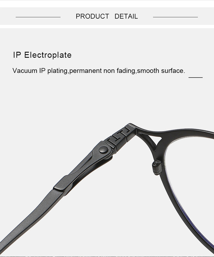 Krasivyy Unisex Full Rim Oval Round Titanium Eyeglasses 35926.