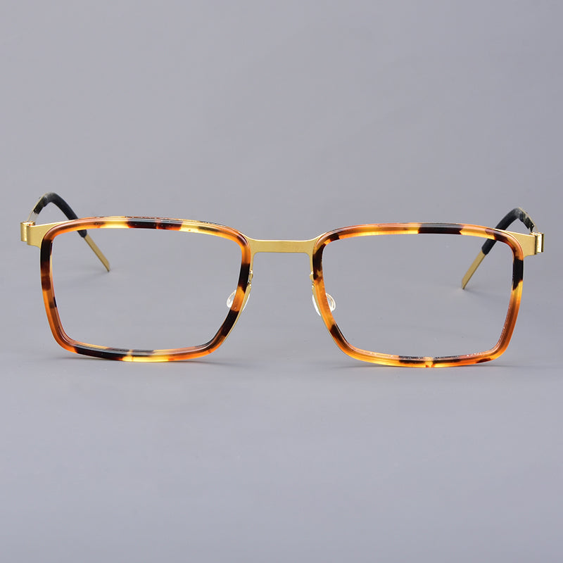 Aimee Unisex Full Rim Square Titanium Acetate Eyeglasses 199711.