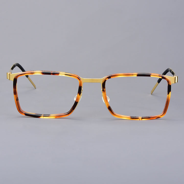 Aimee Unisex Full Rim Square Titanium Acetate Eyeglasses 199711.