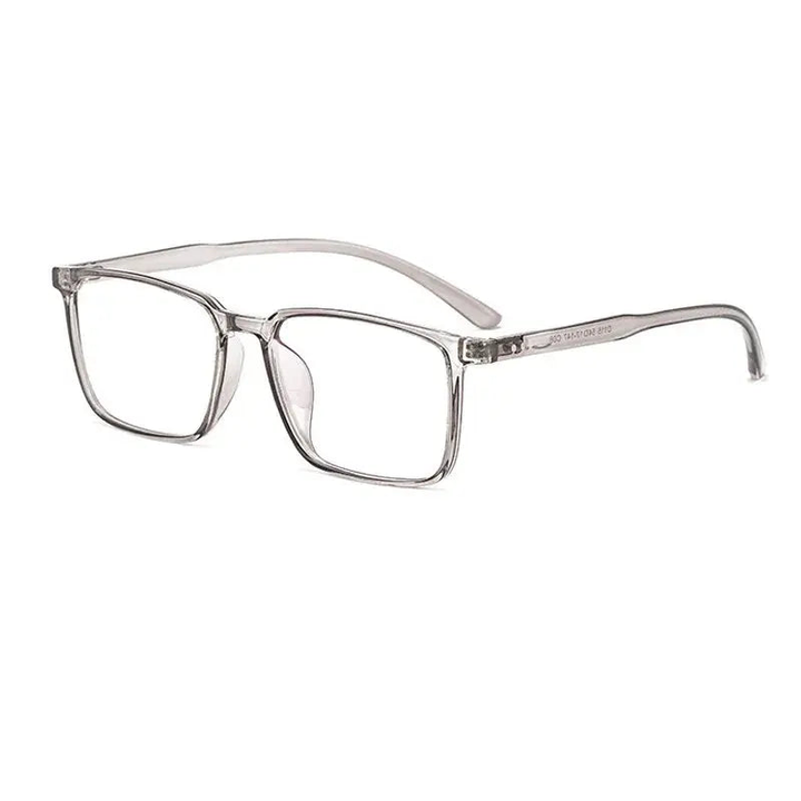 Kocolior Unisex Full Rim Square Acetate Tr 90 Hyperopic Reading Glasses D115.