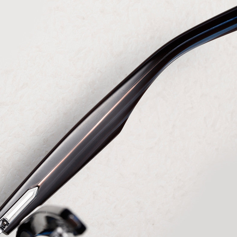 Aimee Unisex Full Rim Square Titanium Acetate Eyeglasses 14152 — view 4 | Aimee at FuzWeb