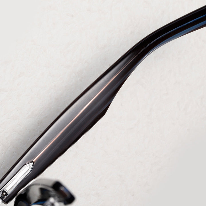 Aimee Unisex Full Rim Square Titanium Acetate Eyeglasses 14152 — view 4 | Aimee at FuzWeb