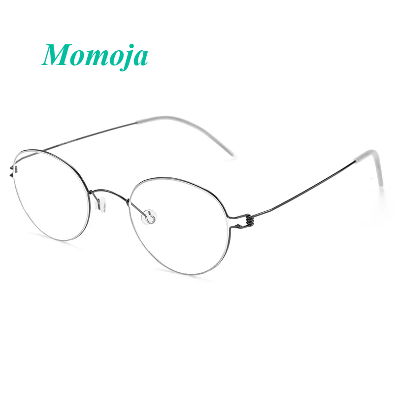 Momoja Women's Full Rim Oval Screwless Titanium Eyeglasses 70178