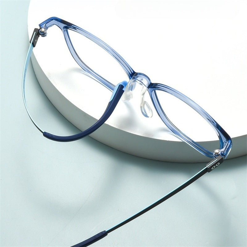 Chashma Ochki Unisex Full Rim Square Tr 90 Titanium Tr 90 Eyeglasses 396010.