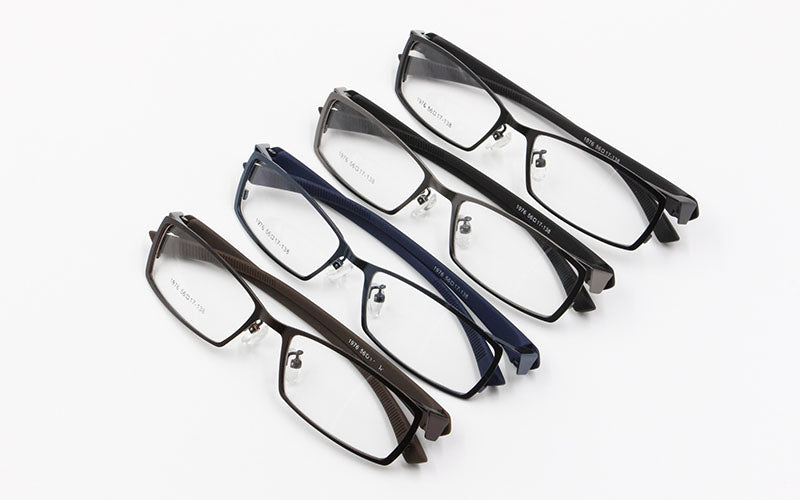 Bclear Mens Full Rim Alloy Frame Eyeglasses TR-90 Temples S1976 — view 2 | Bclear at FuzWeb