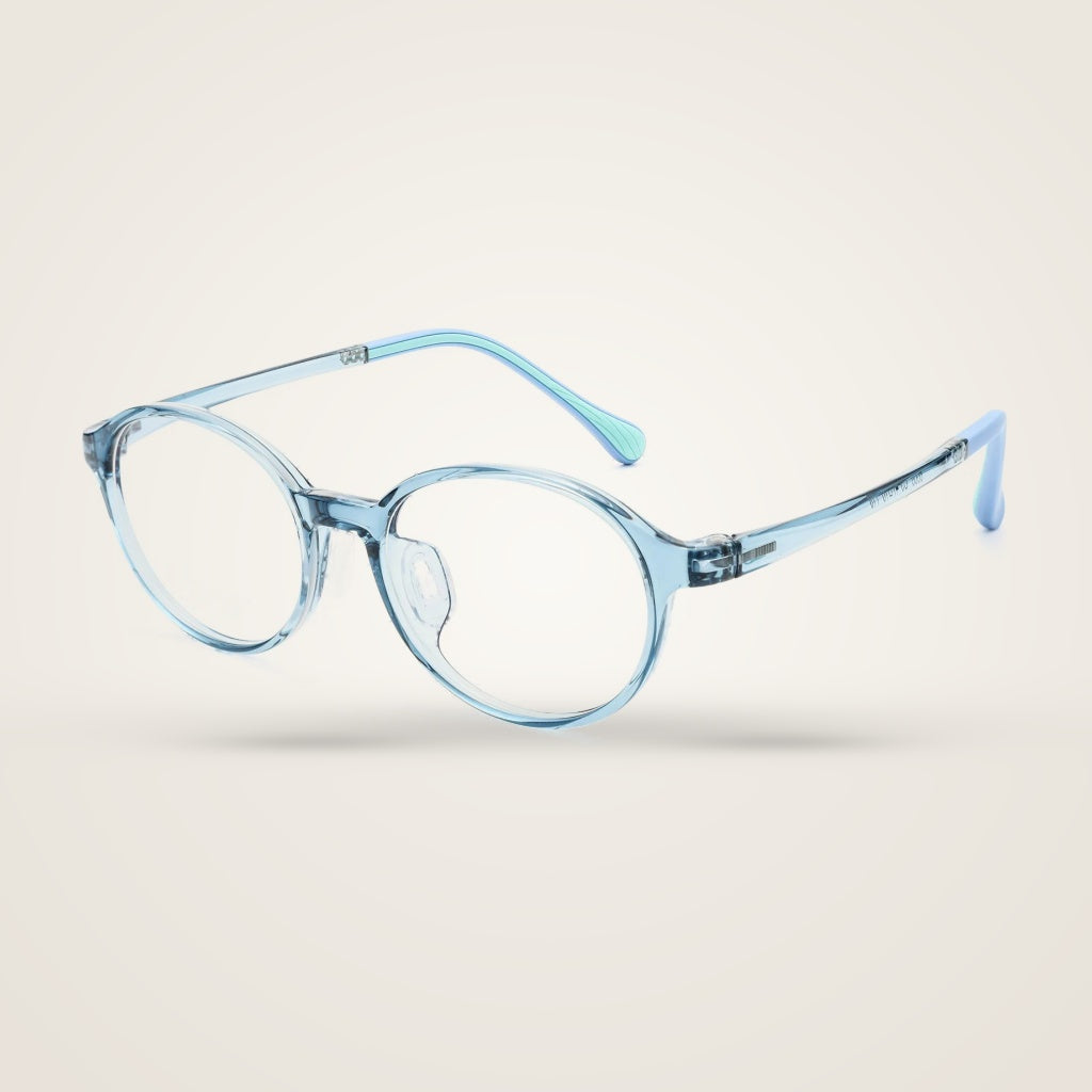 Bclear Unisex Full Rim Round TR90 Eyeglasses 6008LS — view 1 | Bclear at FuzWeb