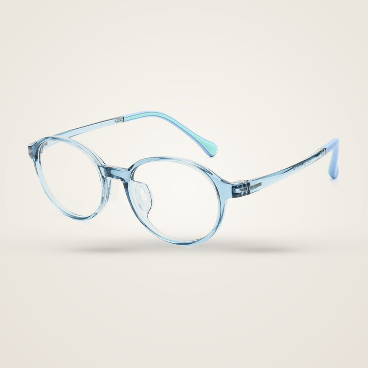 Bclear Unisex Full Rim Round TR90 Eyeglasses 6008LS — view 1 | Bclear at FuzWeb