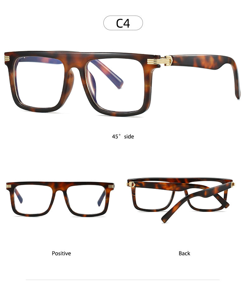 Kocolior 226100 Unisex Full Rim Square Brow Line PC Frames FuzWeb