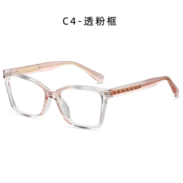 CCspace Unisex Full Rim Square Tr 90 Alloy Reading Glasses 802710.